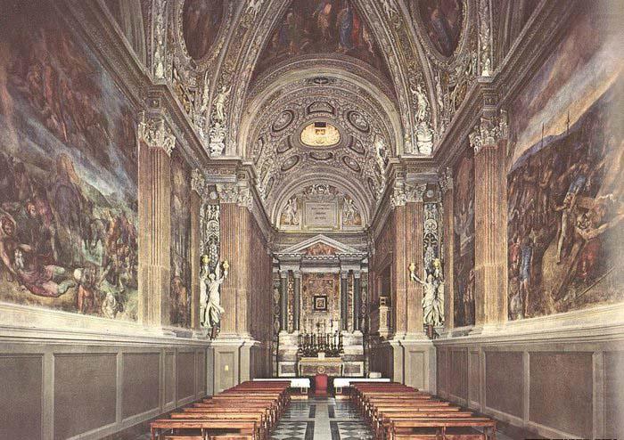 View of the Chapel, Michelangelo Buonarroti